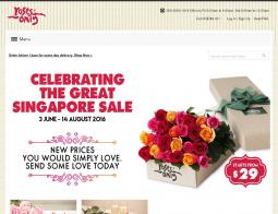  Roses Only Singapore優惠券